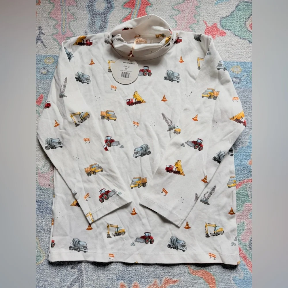 Baby Club Chic nwt pima turtleneck size 6 - Picture 1 of 2